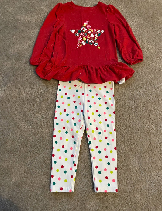 Seller 10- Girls 18 month Cat and Jack Christmas outfit