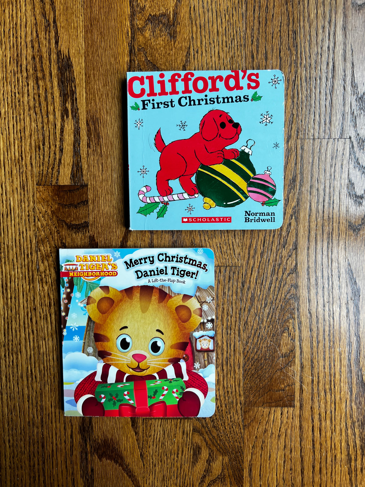 Seller #115 - “Clifford’s First Christmas” + “Merry Christmas, Daniel Tiger!” Board Books, VGUC