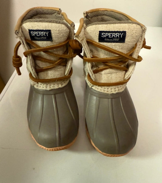 #155 girls Sperry boots, size 9M