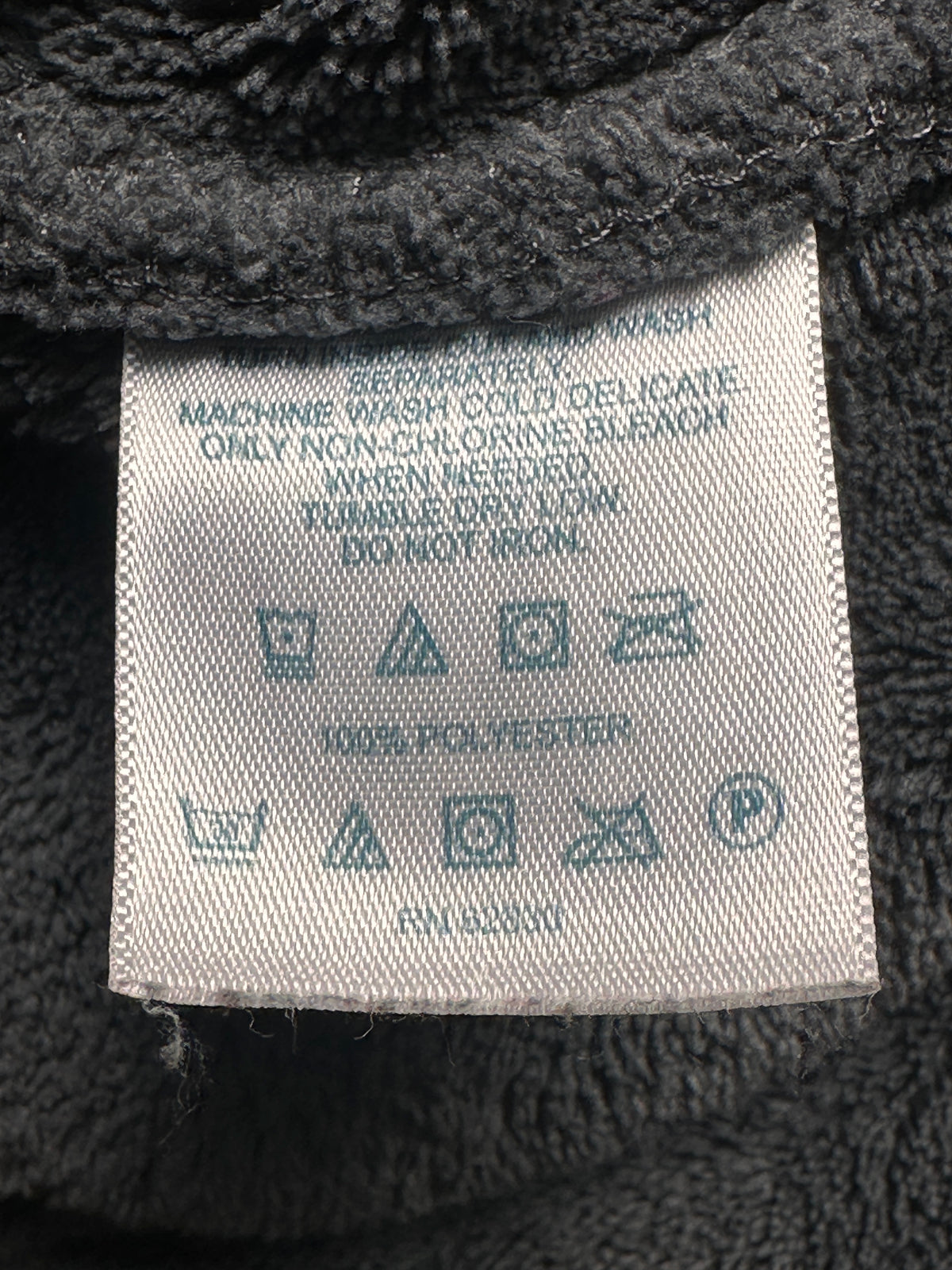 #163 Lands' End Gray Fleece Pullover - size M (10/12) - EUC