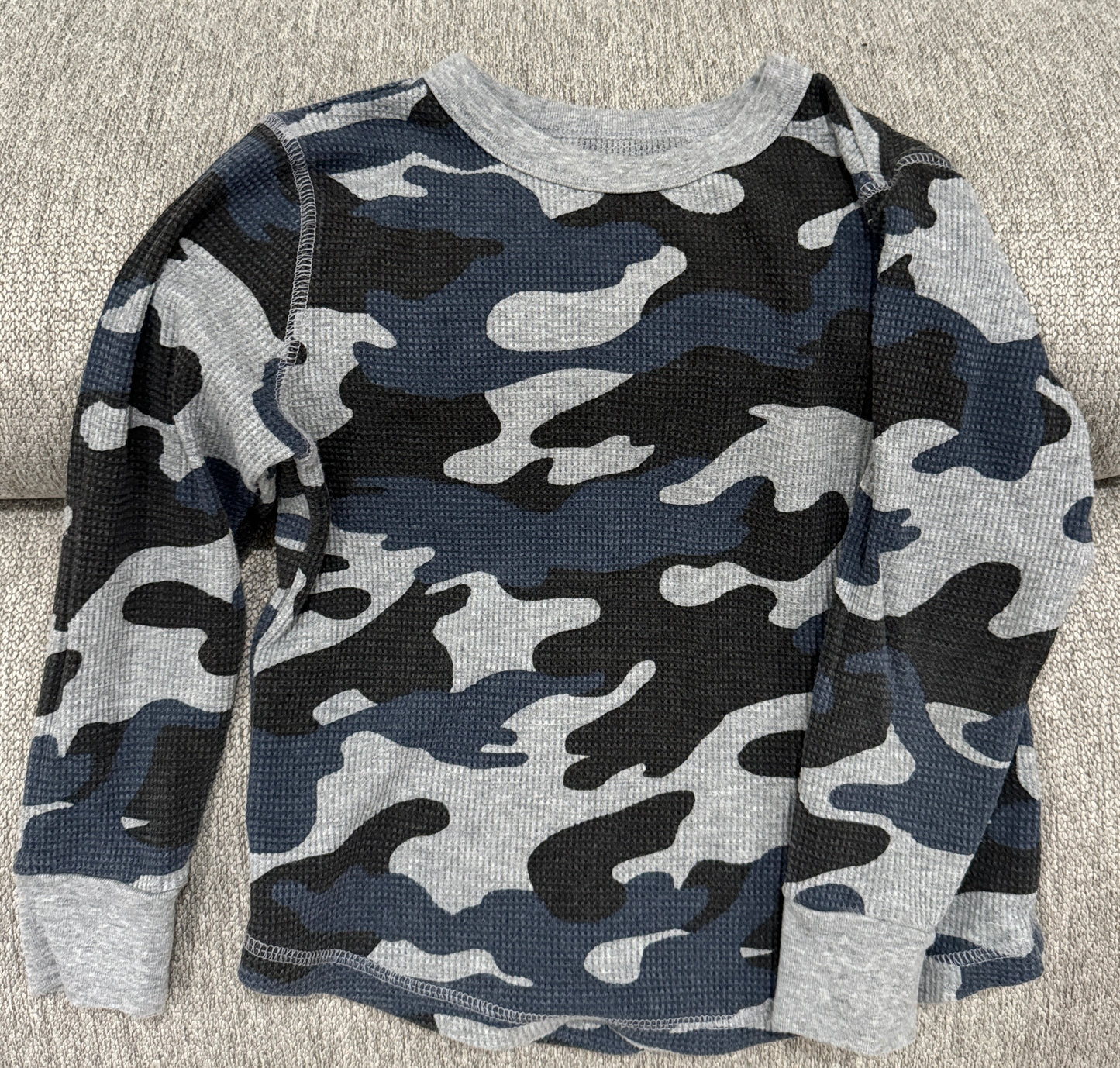 #59 Old Navy Camo Waffle Long-sleeve T - Boys Size 5