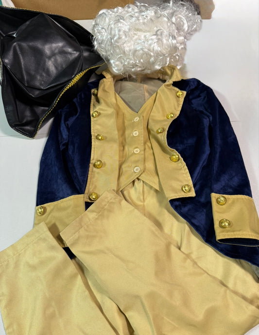 #155 Hamilton/George Washington/Revolutionary costume, boys size 5
