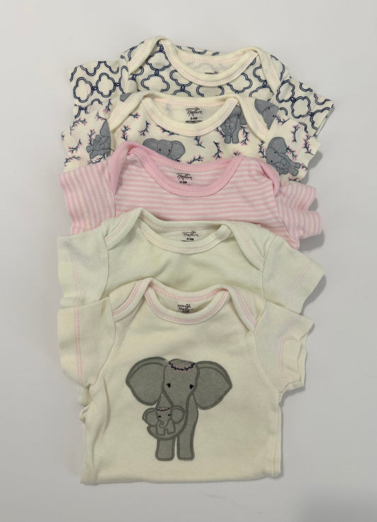 Touched by Nature 5pk onesies 0-3m