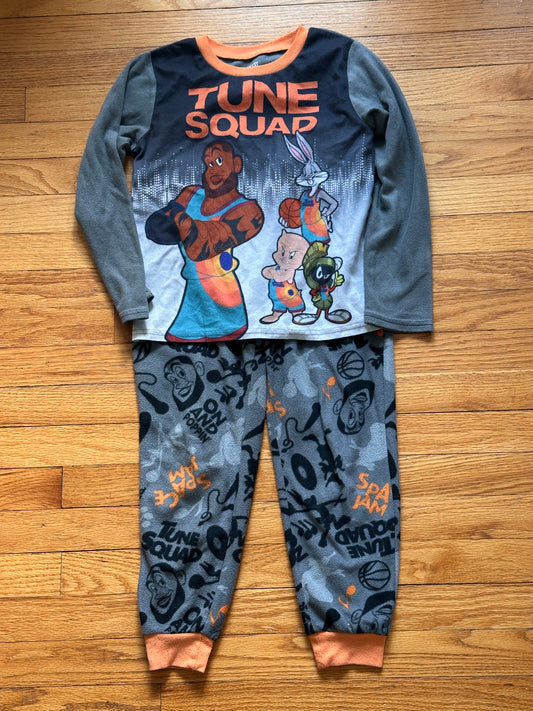 #163 Space Jams Fleece Pajamas - size M - VGUC