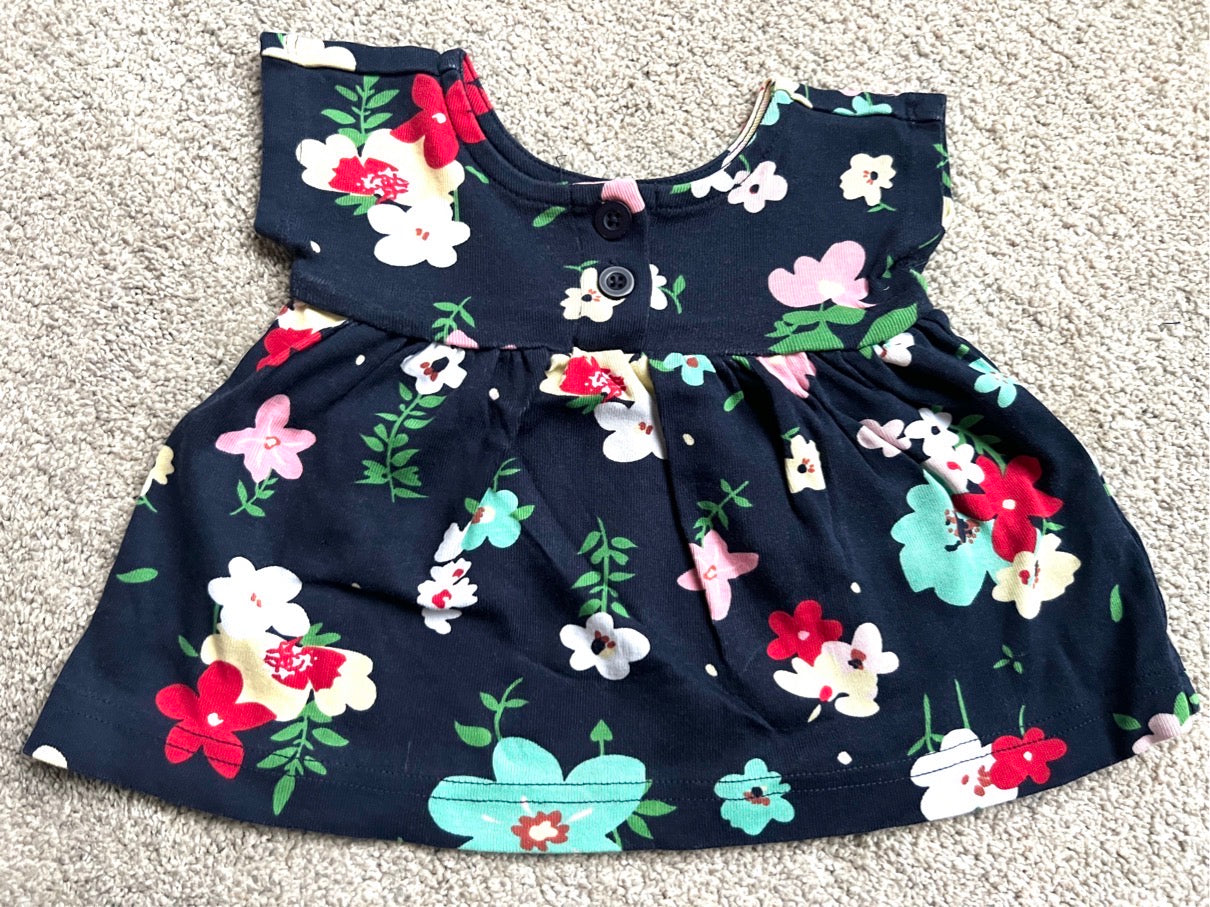 #68 Girls Hanna dress, 0-3 mo, VGUC