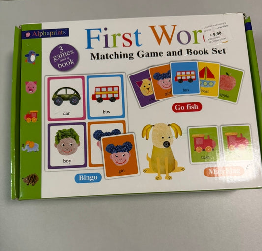 #155 First Words matching game