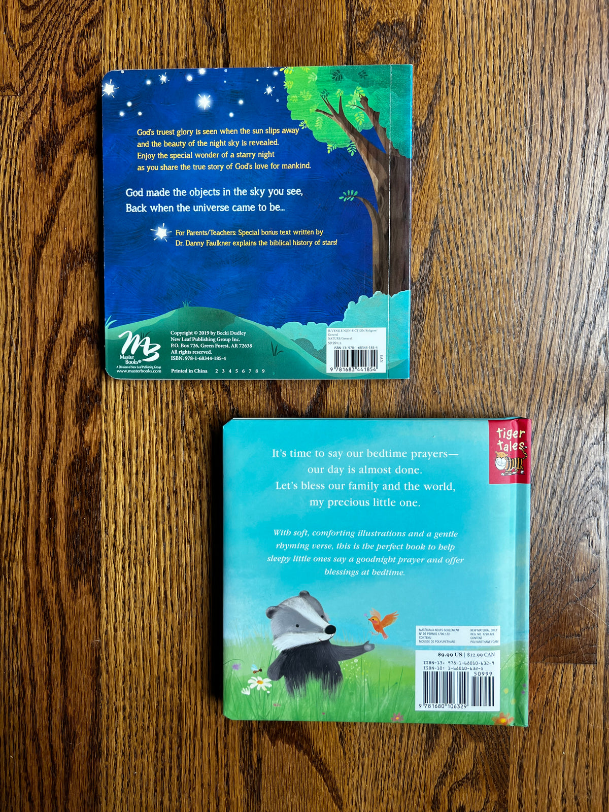 Seller #115 - “God Bless You, Little One” + “When You See a Star” Board Books, EUC