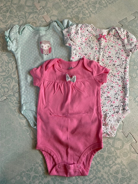 #57 Girls Child of Mine onesie bundle, 3-6 months