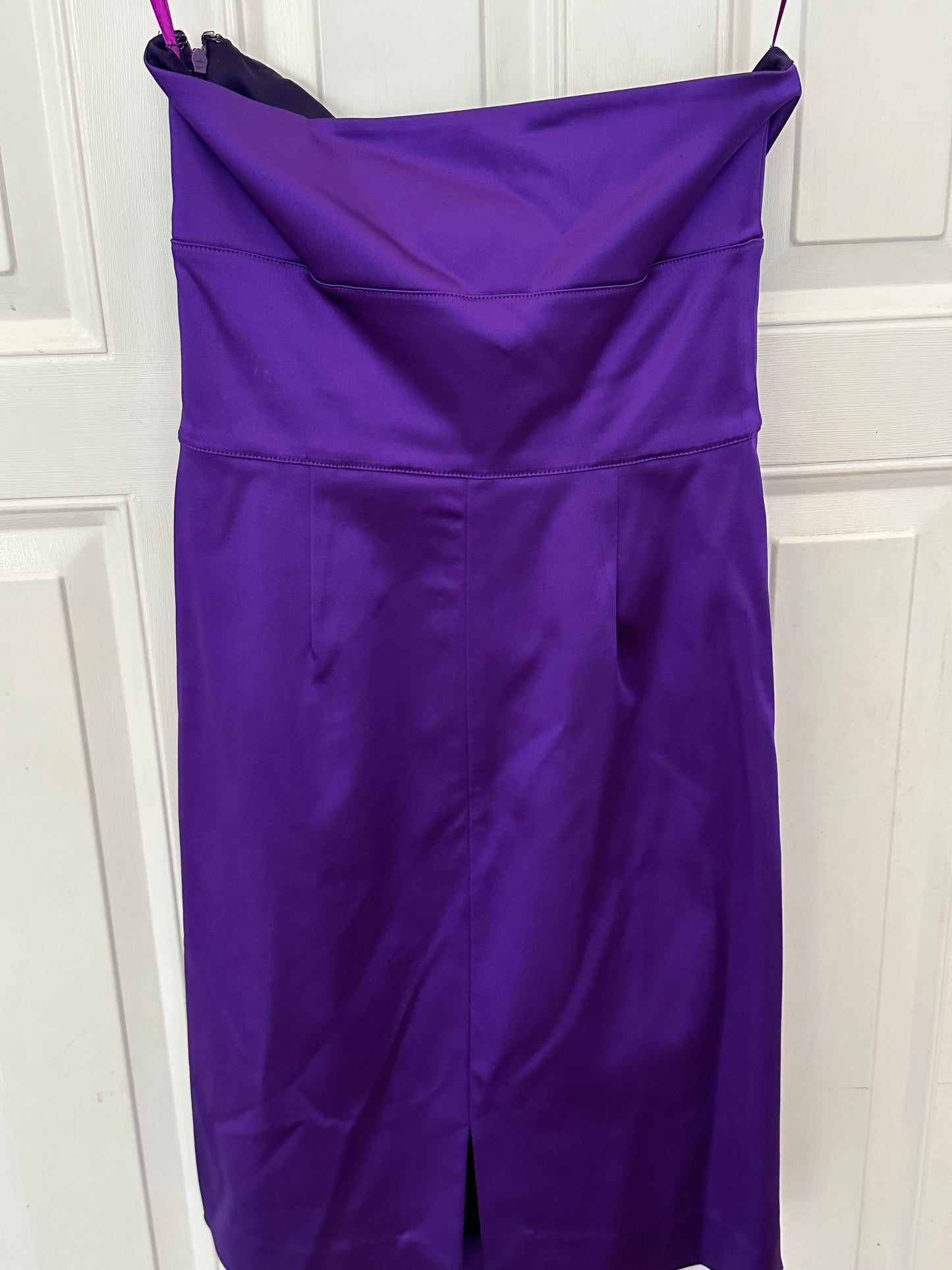DVF Diane von Furstenberg Sz 4 Purple Dress with Pockets