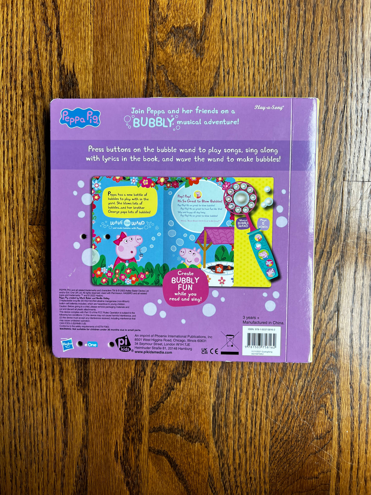 Seller #115 - Peppa Pig Bubble Wand Songbook, VGUC
