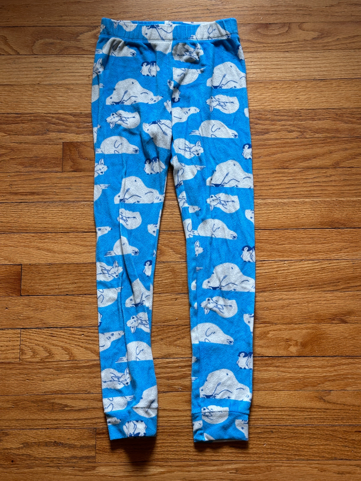 #163 Cat & Jack Blue Polar Bear Pajamas - size 8 - EUC