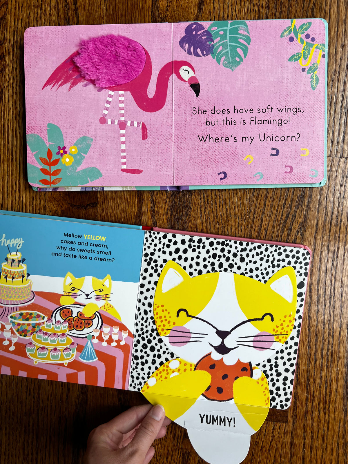 Seller #115 - “Where’s My Unicorn?” & “Be Curious!” Touch & Feel/Lift-the-Flap Book Bundle, VGUC