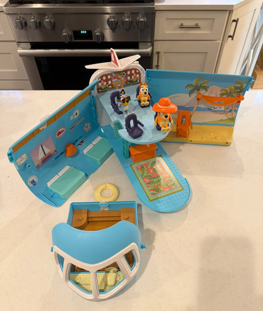 #9 Bluey's 3-in-1 Transforming Plane Playset EUC