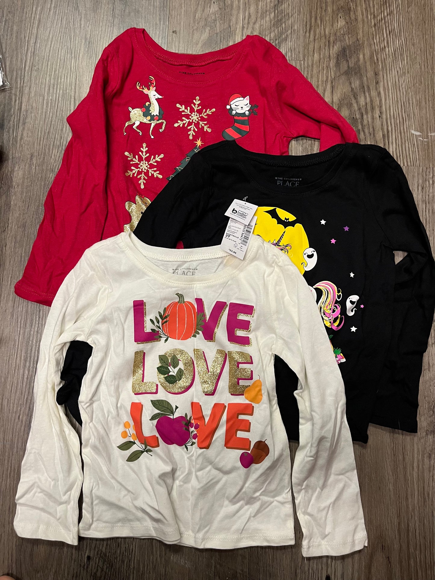 #13 New 3T girls shirts fall and winter. Children’s place