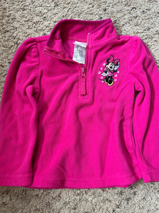 Seller 120, VGUC Minnie Mouse Fleece Pull Over, size 2/3 or XXS