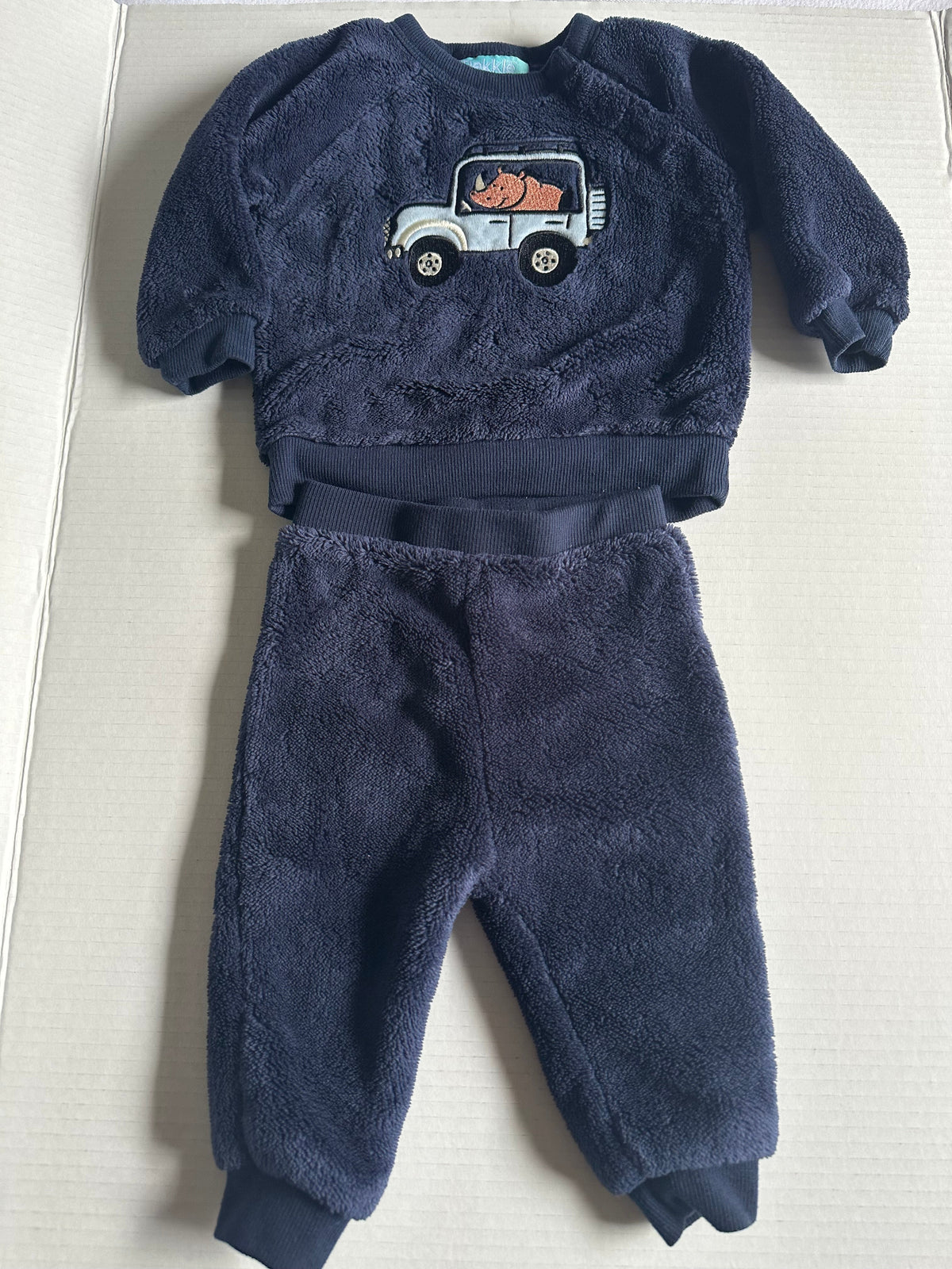 #146 Pekkle Navy Plush Set Boys 6M