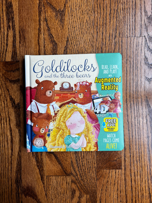 Seller #115 - Goldilocks & The Three Bears, Augmented Reality Board Book, EUC