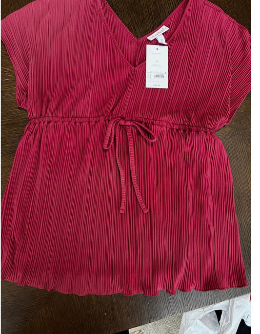 #35  Isabel maternity red blouse- m