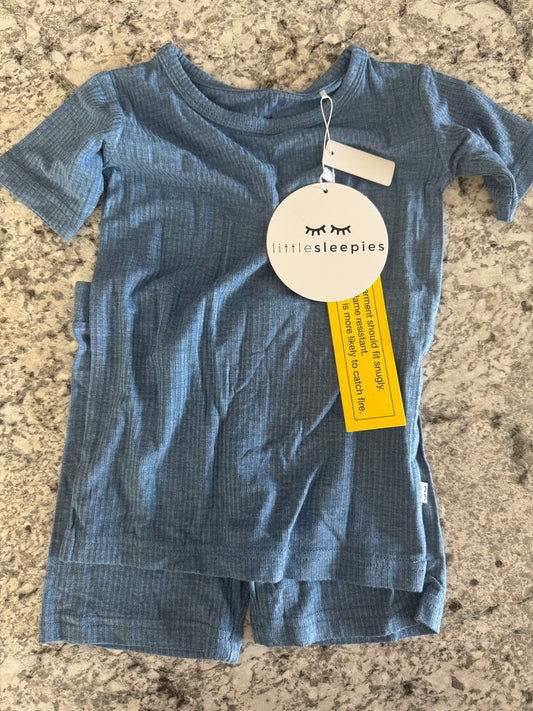 #107 Little Sleepies Shorty Pajamas NWT 2T