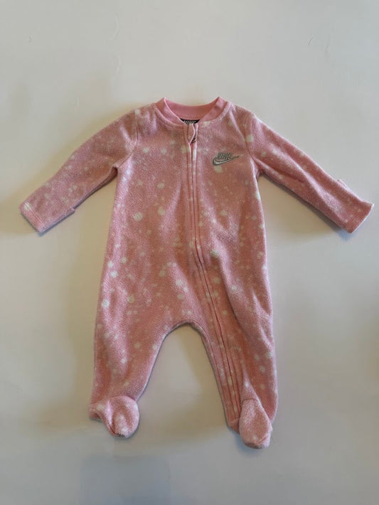 #78 REDUCED  Nike Pink Fleece Pajamas Girls Newborn