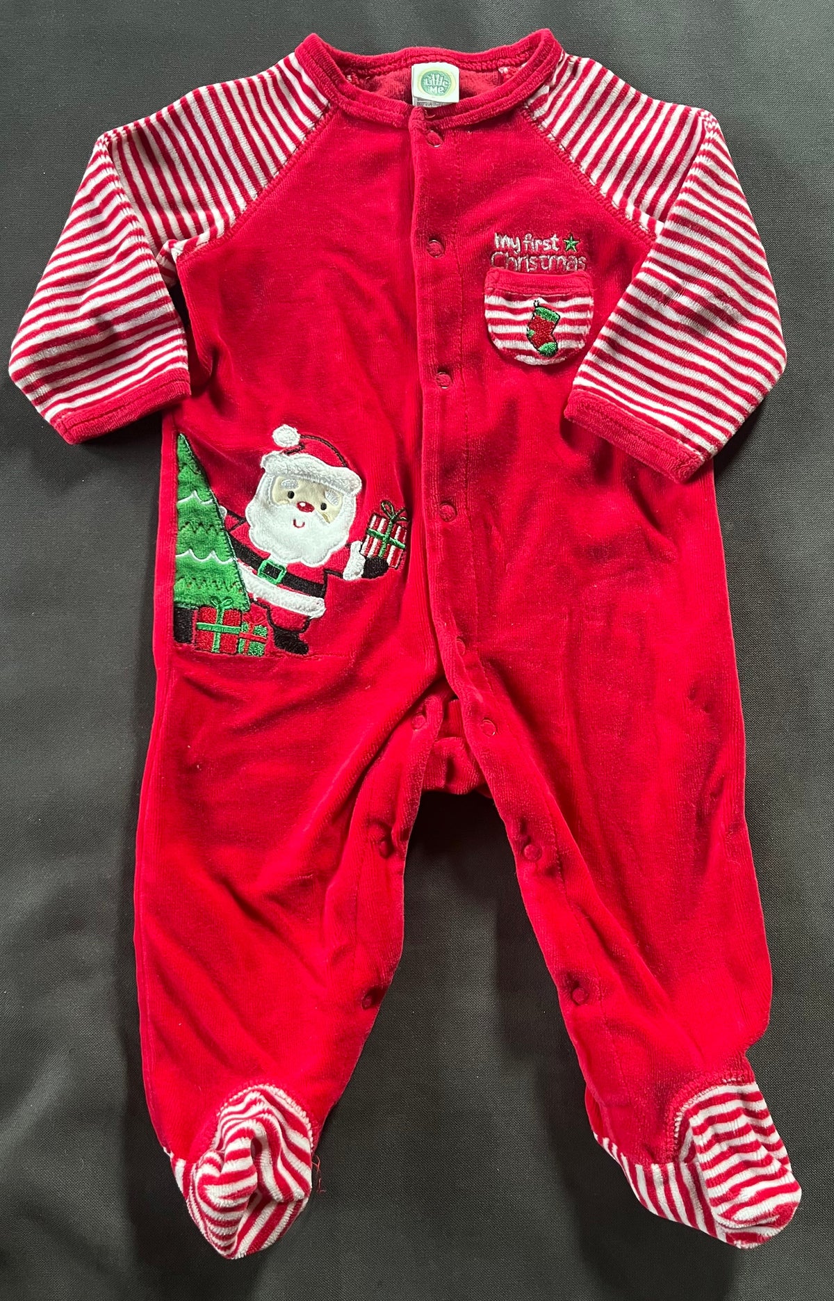 Seller #13 Little Me gender neutral 6 months My First Christmas sleeper