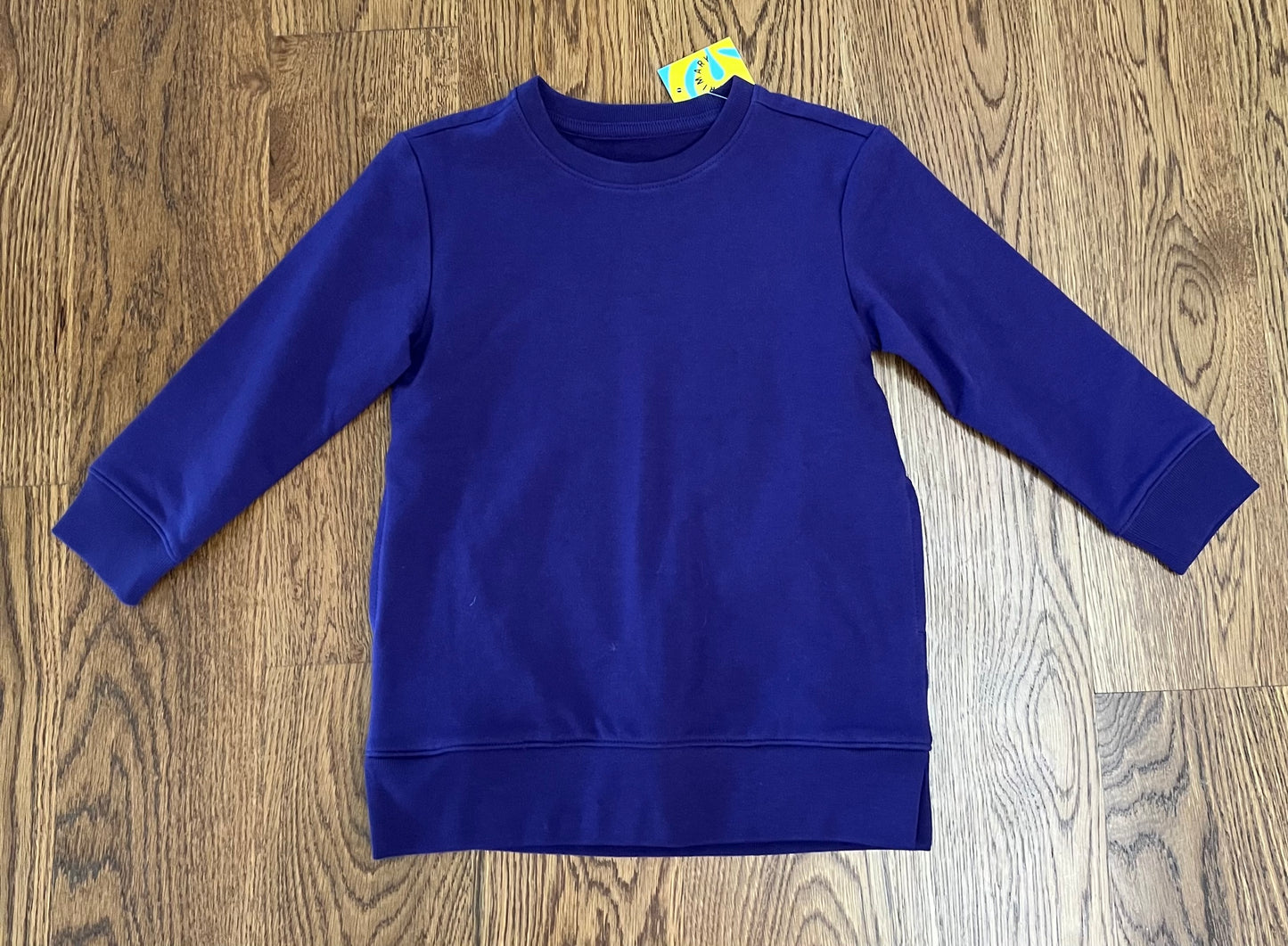 #33 Girls 4T Primary Dark Purple Tunic Sweatshirt with Pockets NWT