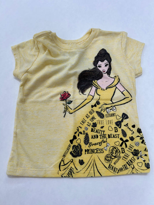 Girls XXS (2T-3T) Disney Belle tshirt