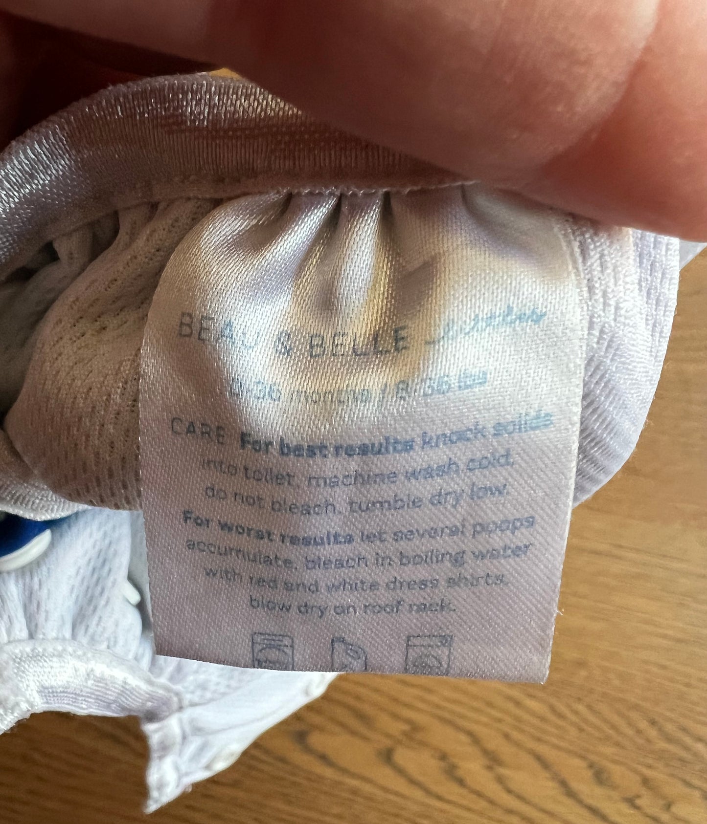 Belle & Beau reusable swim diaper (0-36 M) + hat