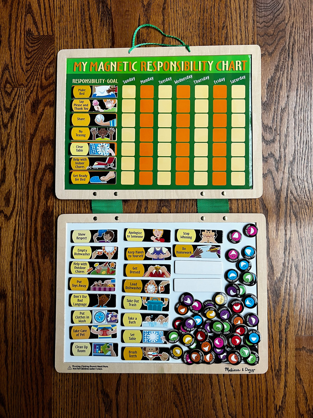 Seller #115 - Melissa & Doug Chore Chart, VGUC