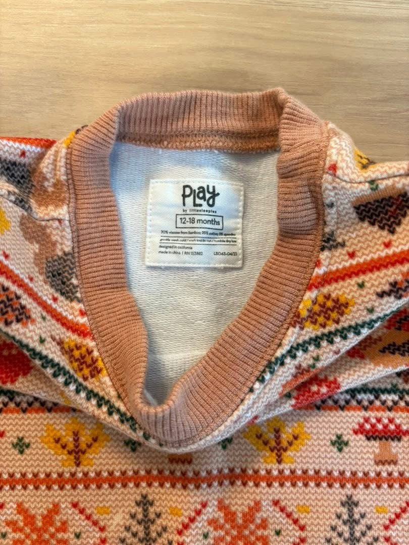 #133 **REDUCED** 12-18 Month Little Sleepies Sweater
