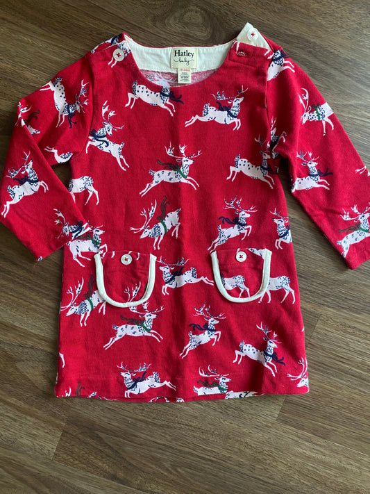 #59 Hatley 18-24 mo red holiday dress
