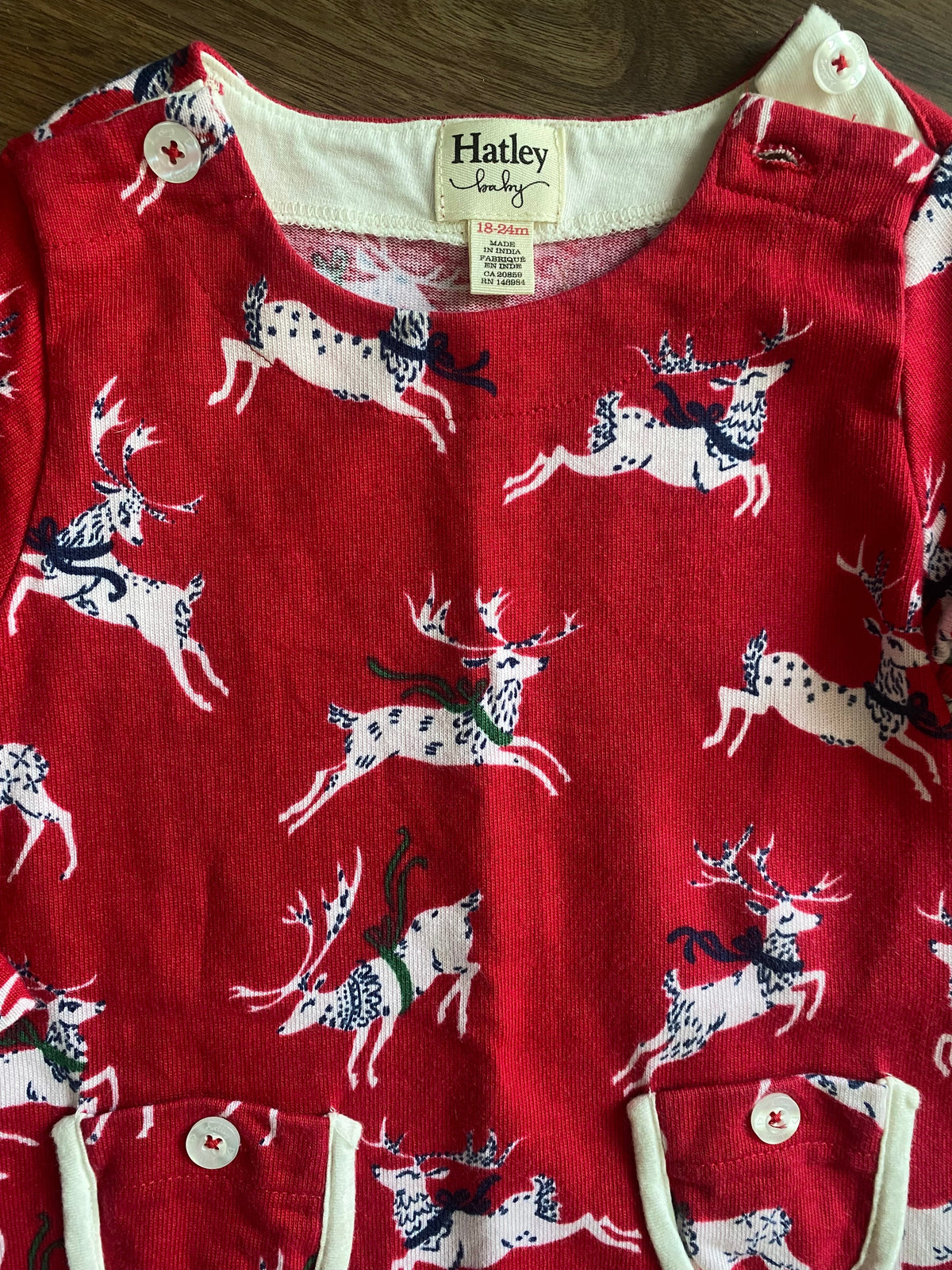 #59 Hatley 18-24 mo red holiday dress