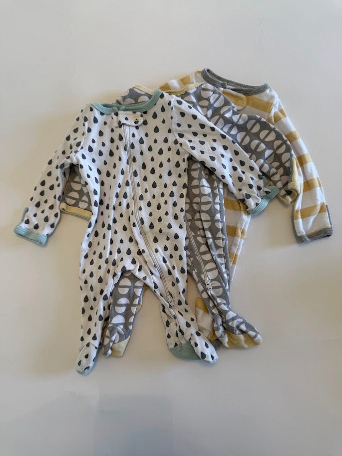 #78 REDUCED Cloud Island Multi Pajamas Gender Neutral Newborn