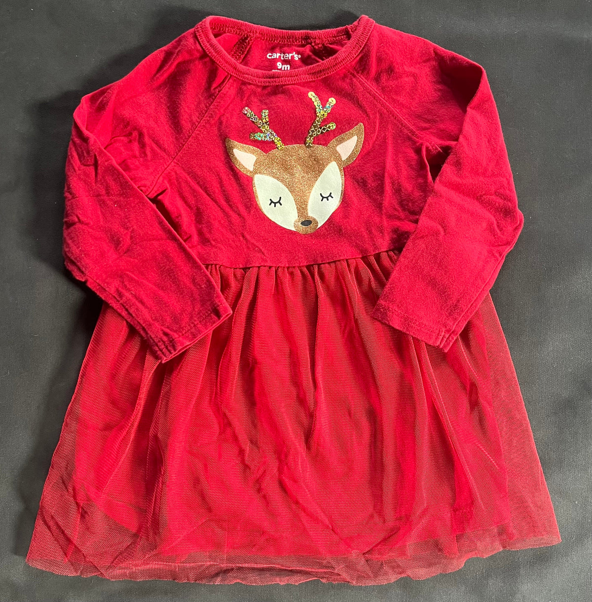 Seller #13 Carter’s girls 9 months reindeer dress top