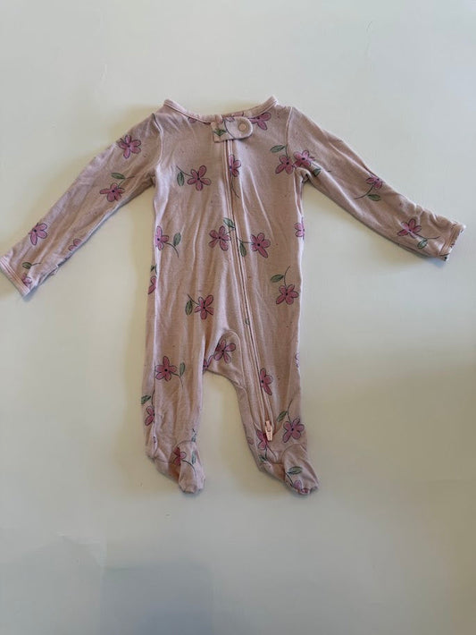 #78 REDUCED Carter's Flower Pajamas Girls Newborn