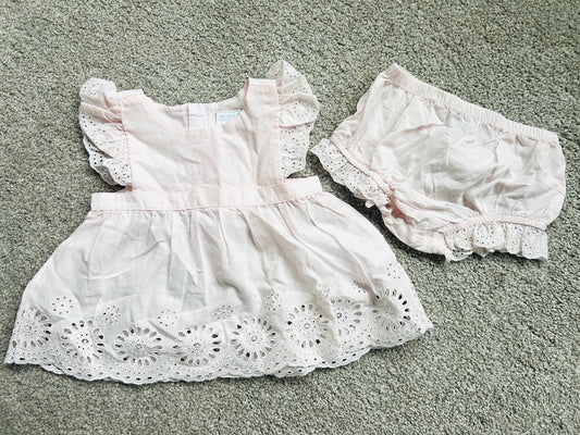 Girls 3 mo Edgehill Dress and Bloomers, NWT