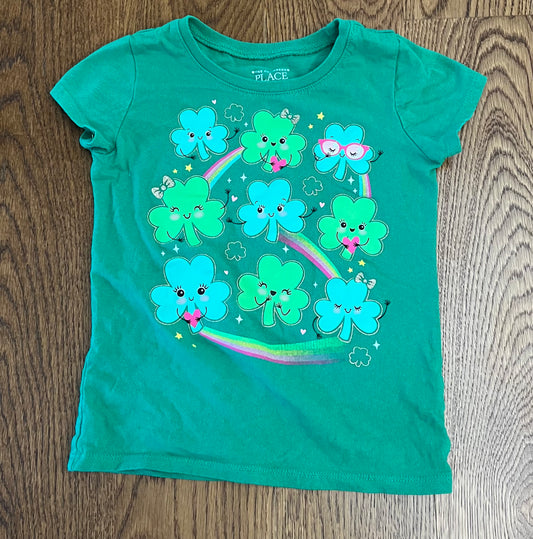 #33 Girls 5T The Children’s Place St. Patrick’s Day Short Sleeve Shirt
