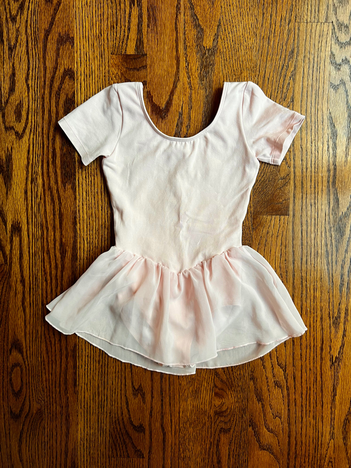 Seller #115 - Bloch Girls Size 2-4 Pale Pink Ballet Leotard with Attached Skirt, VGUC