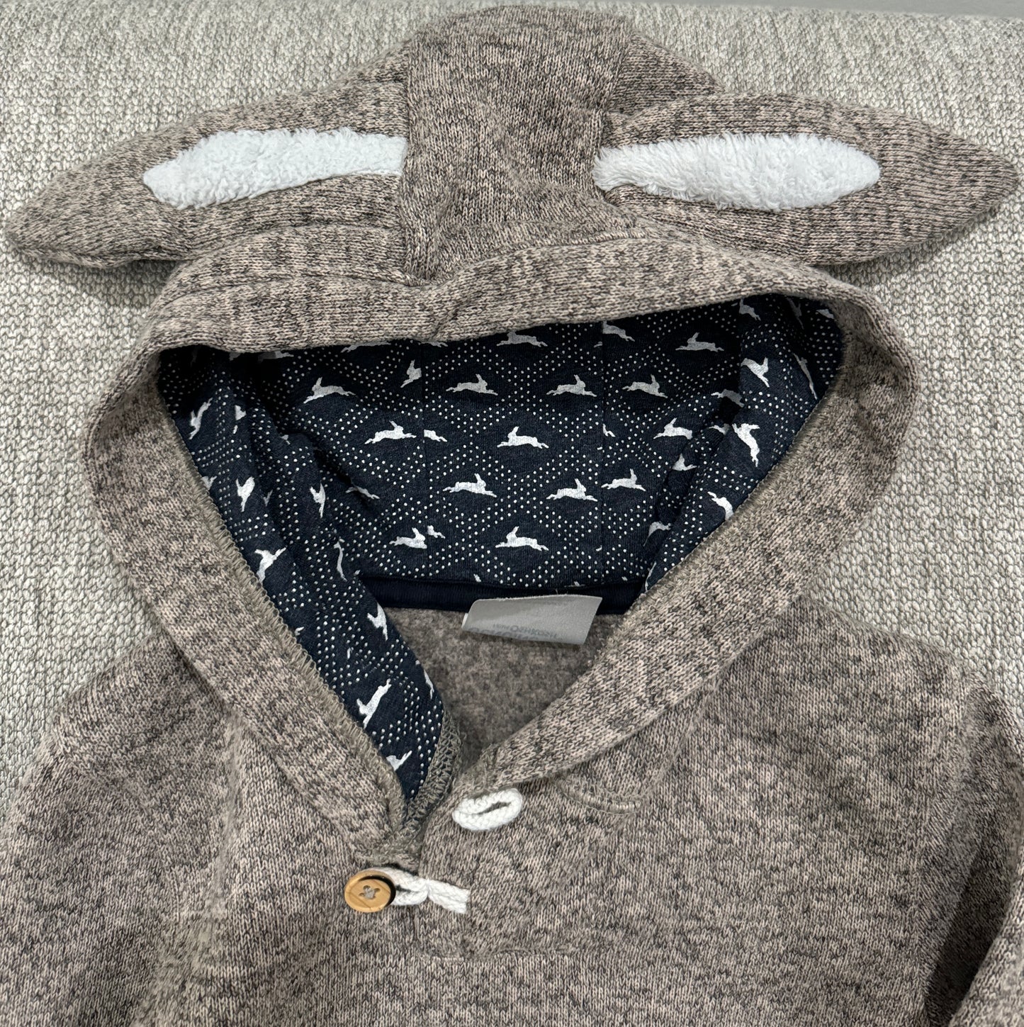 #59 Oshkosh 2-button Bunny-eared Sweatshirt - Boys Size 4T