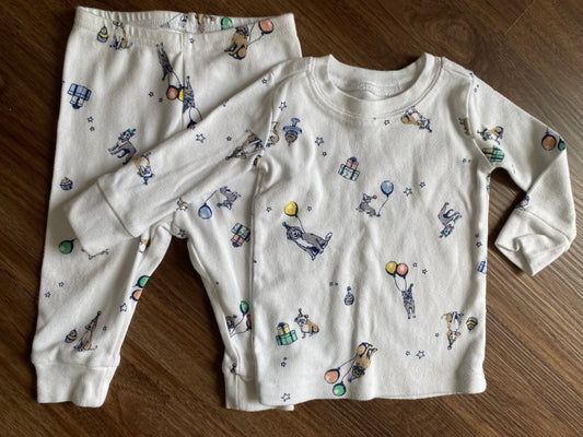 #59 Janie and Jack GN 6-12 mo birthday pajamas