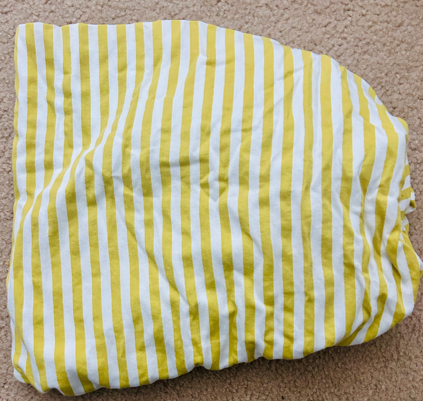 #15 Lolli Living Mustard Yellow/Chartreuseish Crib Sheet