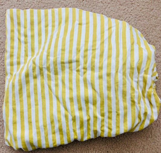 #15 Lolli Living Mustard Yellow/Chartreuseish Crib Sheet