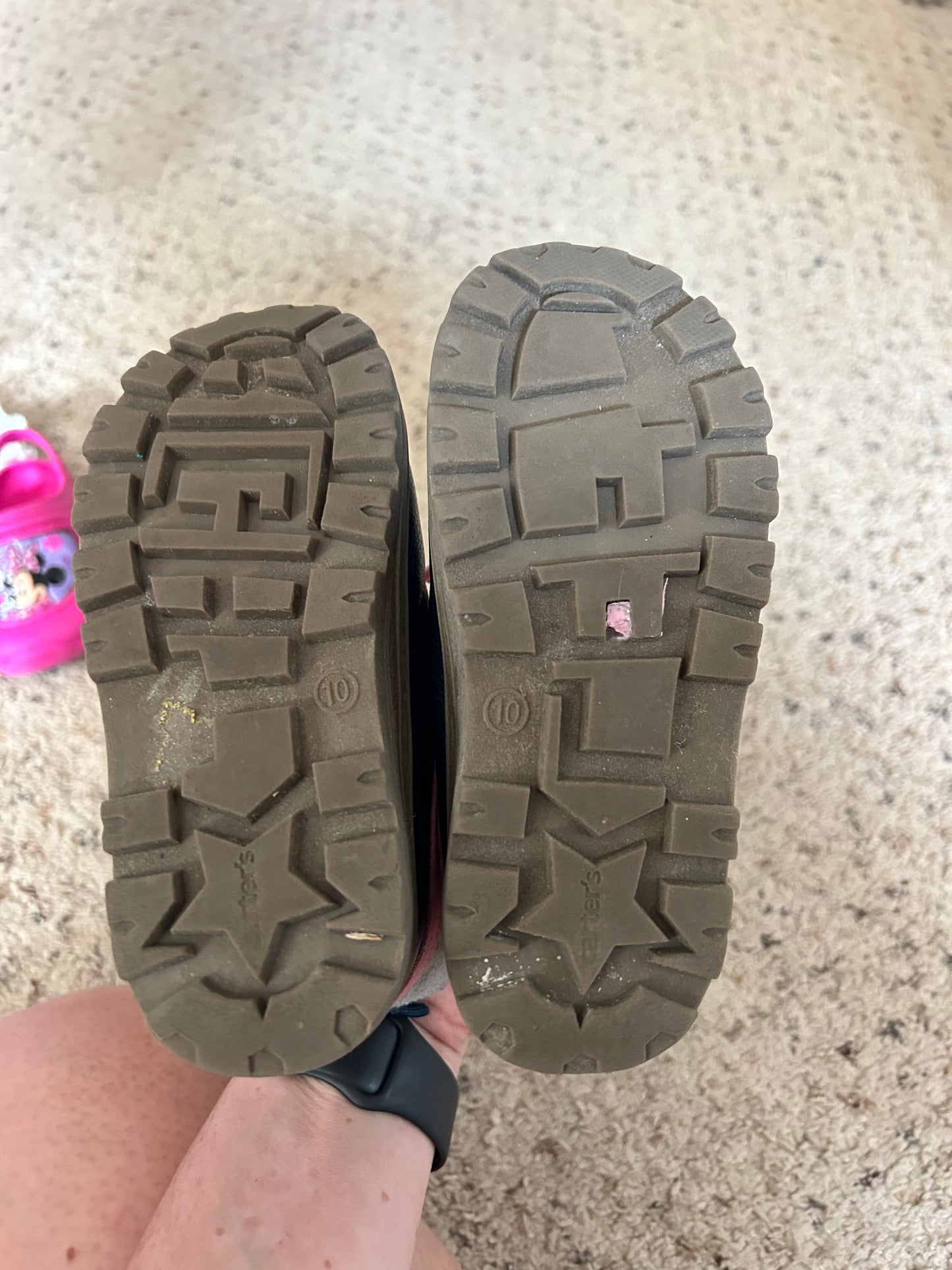 Seller 120 Carters girls winter boots size 10. VGUC