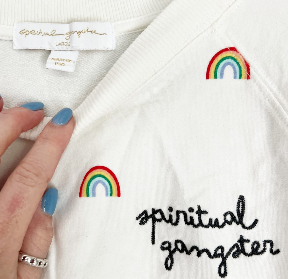 Seller 196 Spiritual Gangster crewneck sweatshirt women’s L