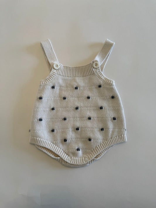 #78 REDUCED Cat & Jack Polka Dot Romper Gender Neutral 0-3M