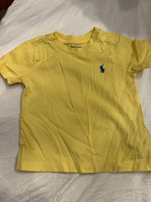 REDUCED Ralph Lauren Polo Boy Yellow T-shirt 9 months