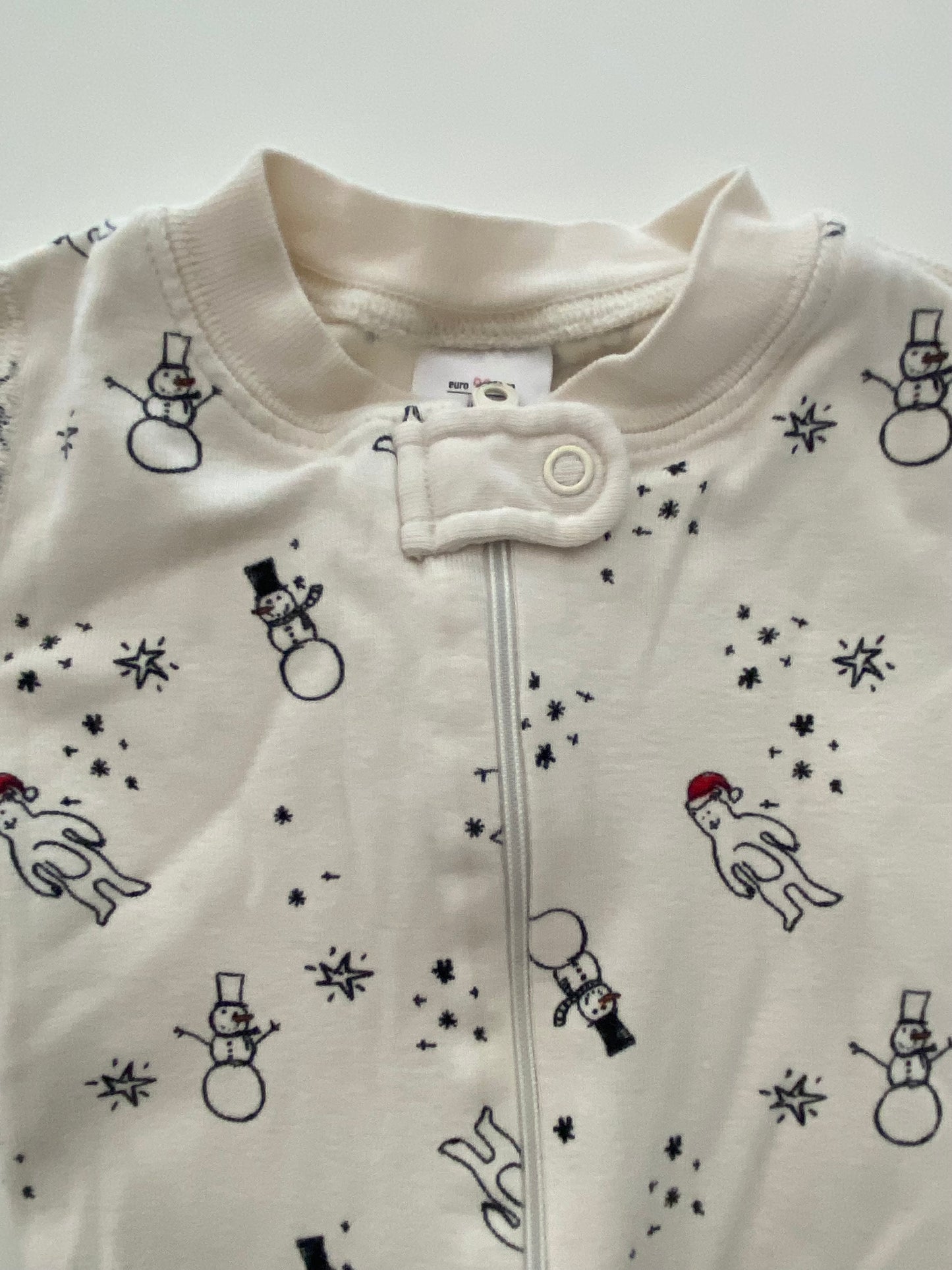 #84B-size 3T, Hanna Andersson Snowman Jammies, size 90, VGUC