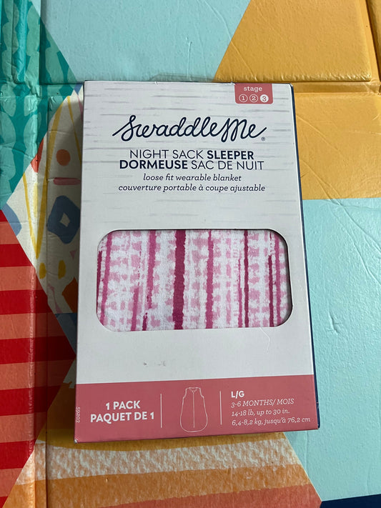 Seller 28: EUC Swaddle Me Night Sack Sleeper - L/G - 3-6M - PINK