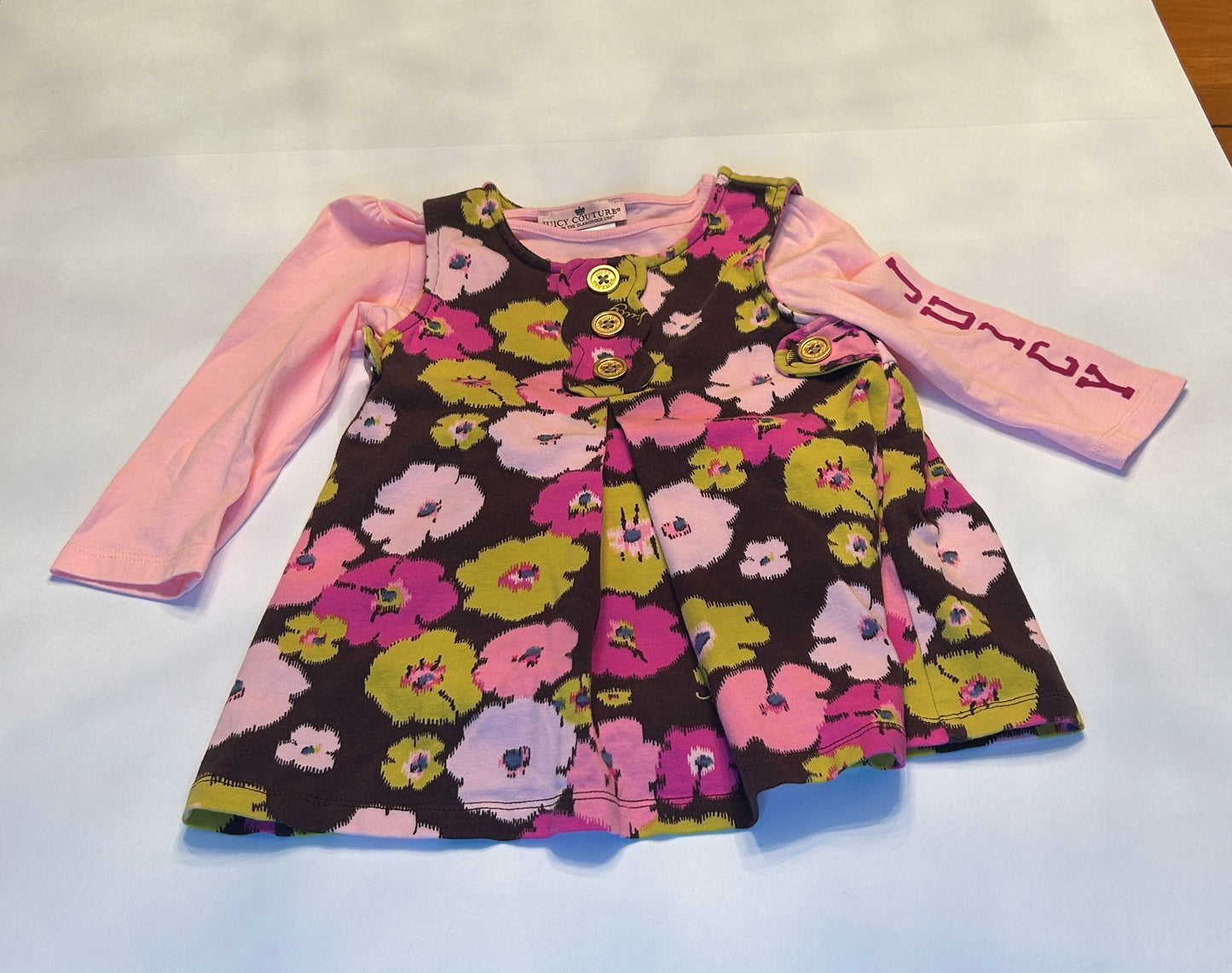 #28-Girls-12-18 Months-Juicy Couture Dress and Onesie