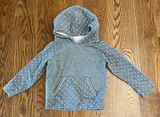 #33 Girls 4T Cat & Jack Gray and Polka Dot Hooded Sweatshirt